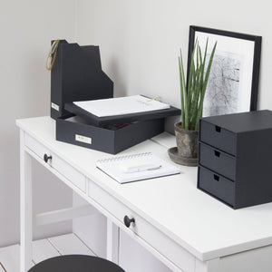 Bigso OSKAR Aufbewahrungsbox A4 - Dunkelgrau - BINS AND BOXES